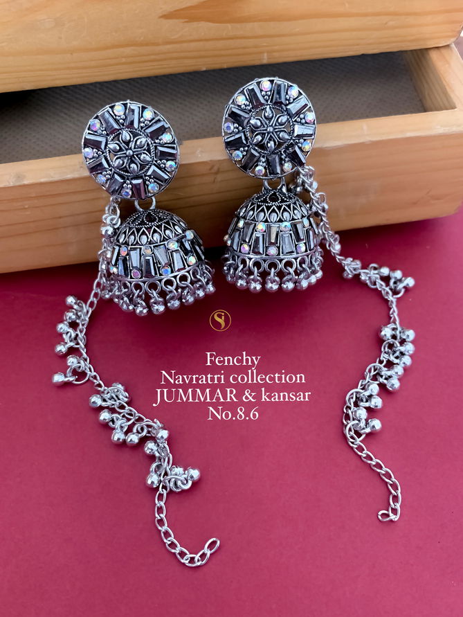 Fancy Navratri Special Kansar Jummar Earring Wholesale Price In Surat
